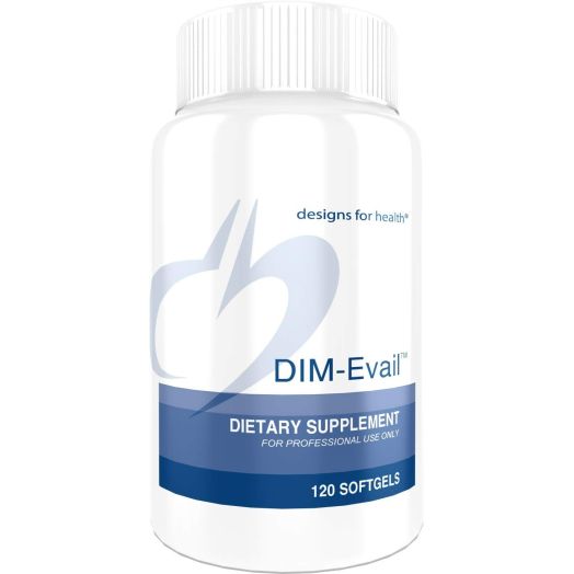Designs for Health Highly Absorbable DIM - DIM-Evail 100mg Diindolylmethane without Soy (120 Capsules)
