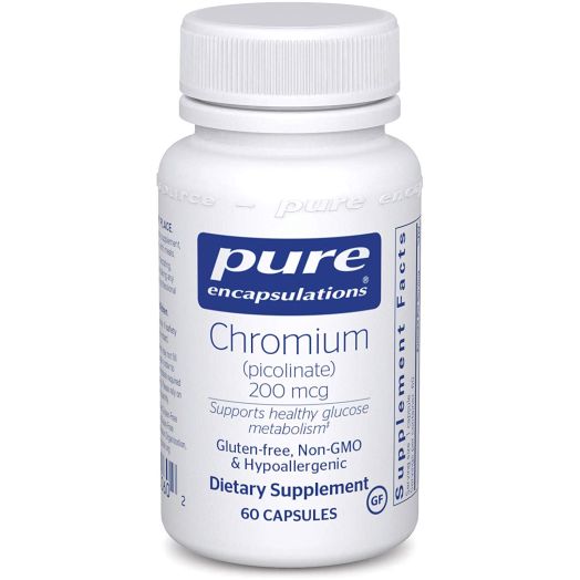 Pure Encapsulations - Chromium Picolinate (200 mcg) - Hypoallergenic Support for Healthy Lipid and Glucose Metabolism* - 60 Capsules