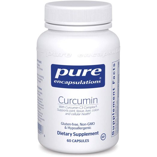 Pure Encapsulations - Curcumin - Hypoallergenic Curcumin C3 Complex - 60 Capsules
