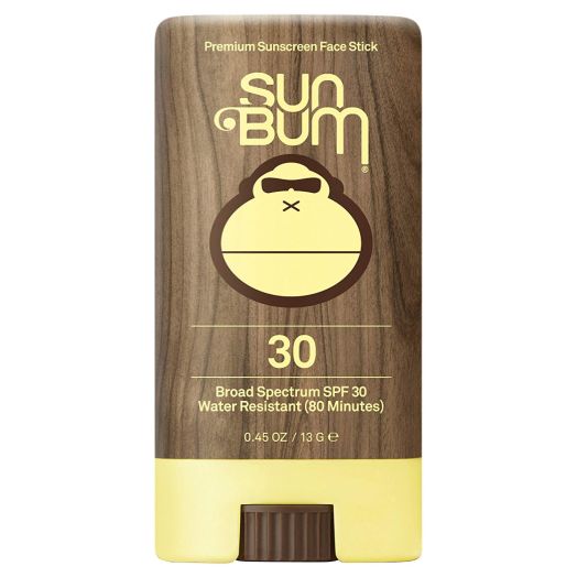 Sun Bum Premium Sunscreen Face Stick, SPF 30, 0.45 oz. Stick, 1 Count, Broad Spectrum UVA/UVB Protection, Paraben Free, Gluten Free, Oil Free