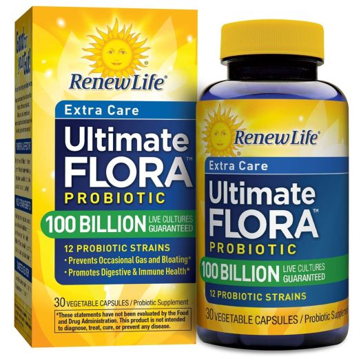 Renew Life - Ultimate Flora Probiotic Extra Care - 100 billion - 30 vegetable capsules