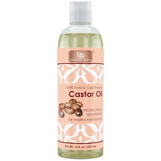 Beauty Aura 100 percent Pure Castor Oil From Best Quality Castor Seeds 16 Fl Oz