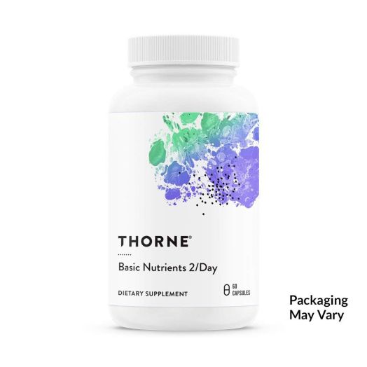 Thorne Research - Basic Nutrients 2 / Day - Complete Multivitamin/Mineral Formula - 60 Capsules