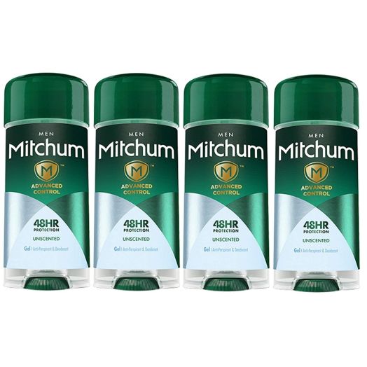 (Pack of 4) Mitchum Power Gel Anti-Perspirant Deodorant Unscented 2.25 ozPackaging may vary) | Mitchum