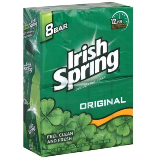 Irish Spring Deodorant Soap Original - 8 Ct