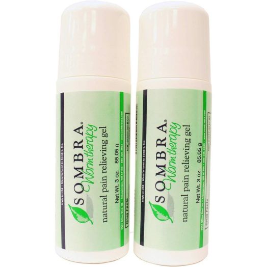Sombra Warm Therapy Natural Pain Relieving Gel Roll On, 3-Ounce (pack of 2)