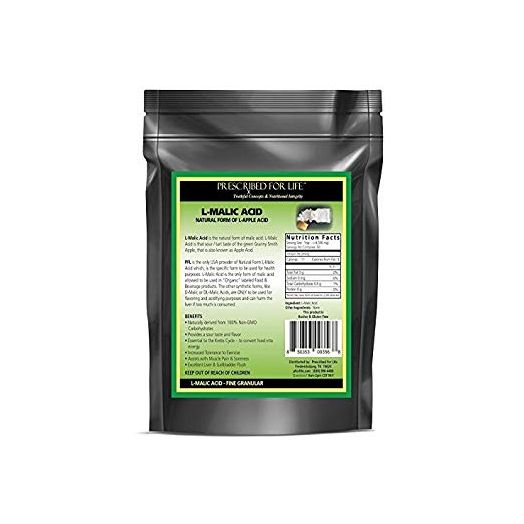 Malic Acid (L) - The ONLY All Natural Form - USP Granular (All Organ Support), 8 oz | Prescribed For Life