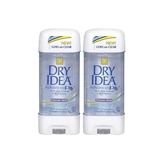 Dry Idea Clear Gel Antiperspirant/Deodorant, Powder Fresh - 3 oz - 2 pk