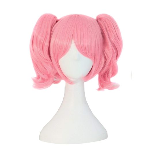 MapofBeauty Lolita Sweet and Lovely Straight Anime Cosplay Wig (Pink)