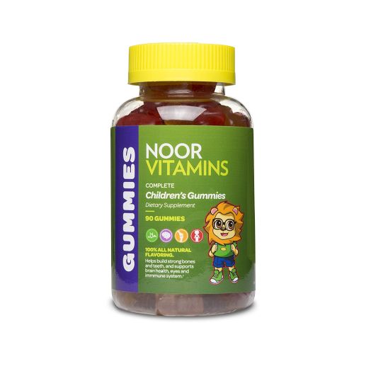 NoorVitamins Gummies Complete - 90 Count - Children's Gummy Multivitamins - Halal Vitamins