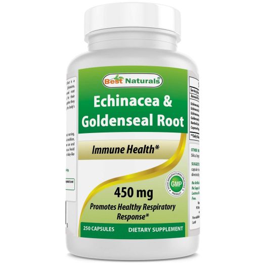 Best Naturals Echinacea Goldenseal 450 mg 250 Caps