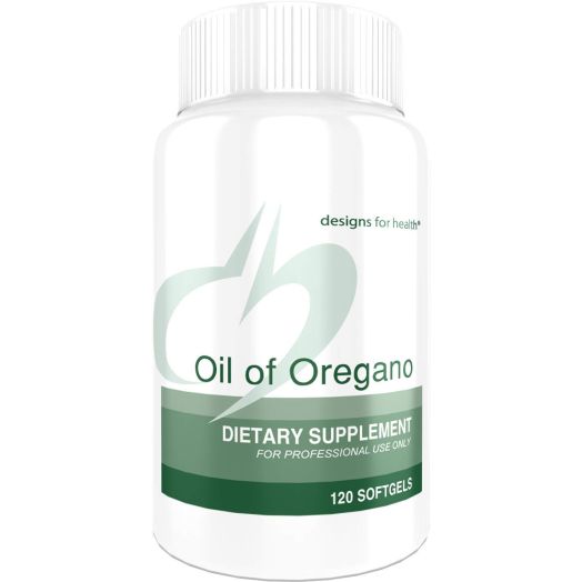 Designs for Health - Oil of Oregano - 60mg High Carvacrol, 120 Softgels