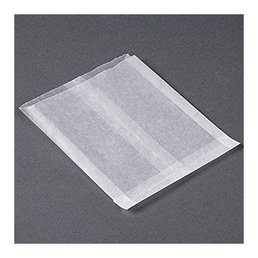 Waxed Paper Sandwich Bags glassine style Grease Resistant, White bag 6 x 7 x 3/4. Appx. 100/pack