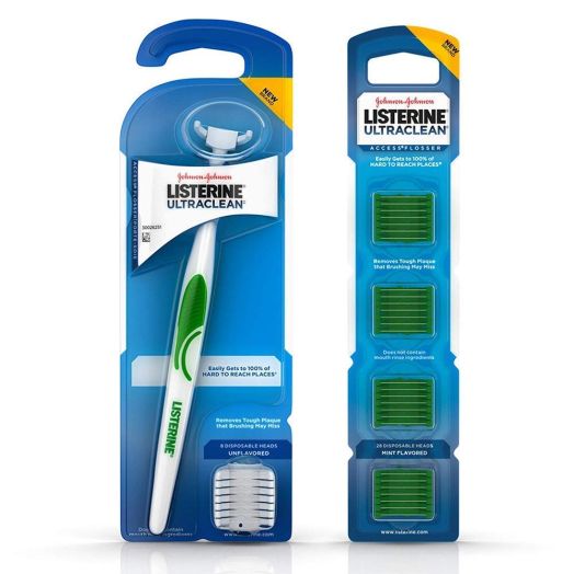 Listerine ULTRACLEAN Access Flosser with 36 Refills, Mint Flavored