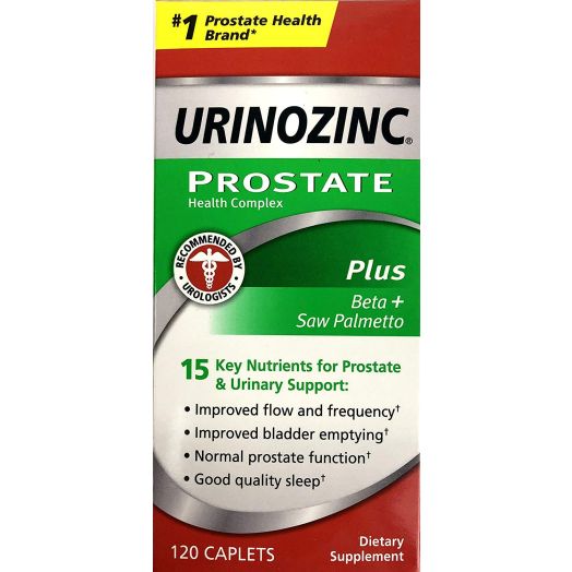 DSE Urinozinc Plus with Beta-Sitosterol Supplement, 120 Count