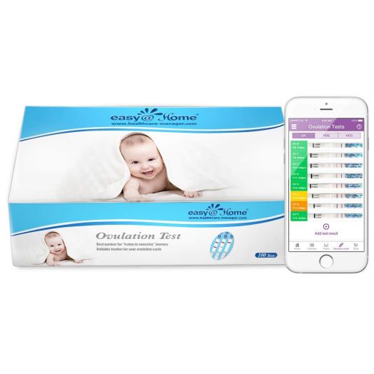 Easy@Home 100 Ovulation (Lh) Urine Test Strips, Reliable Predictor Kit And Fertility Test, 100 Tests