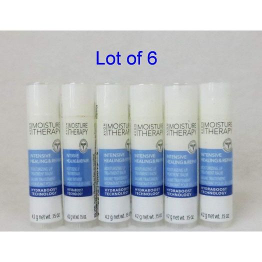 Avon Moisture Therapy Intensive Healing and Repair Moisturizing Lip Treatment Balm, New Packing, Lot of 6