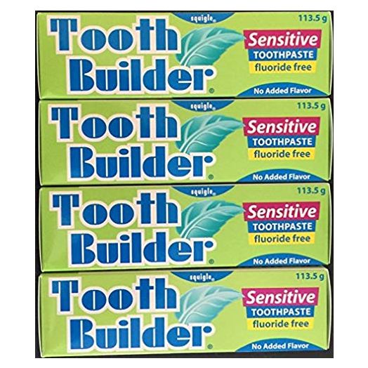 Squigle Tooth Builder Sensitive Toothpaste 4 Oz - 4 Pack