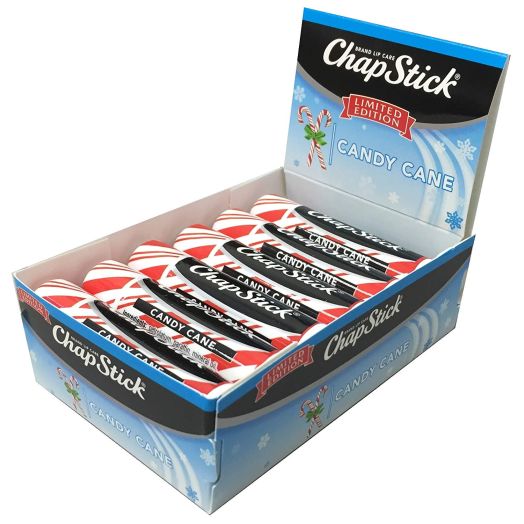 ChapStick Limited Edition Candy Cane, 12-Stick Refill Pack