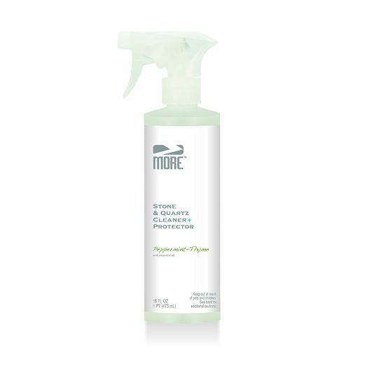 MORE Stone and Quartz Cleaner + Protector - Gentle, Water Based Formula for Natural Stone and Quartz Surfaces [Pint / 16 oz.]
