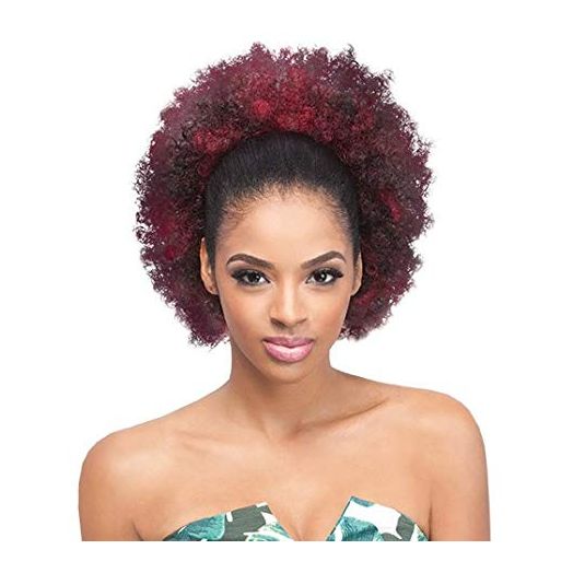 Outre Synthetic Drawstring Ponytail Timeless Afro Large (1B)