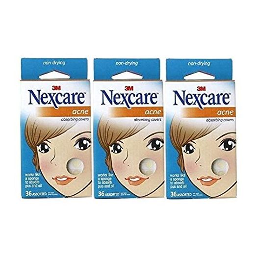 Nexcare Acne Absorbing Covers, Assorted 36 ea package of 3