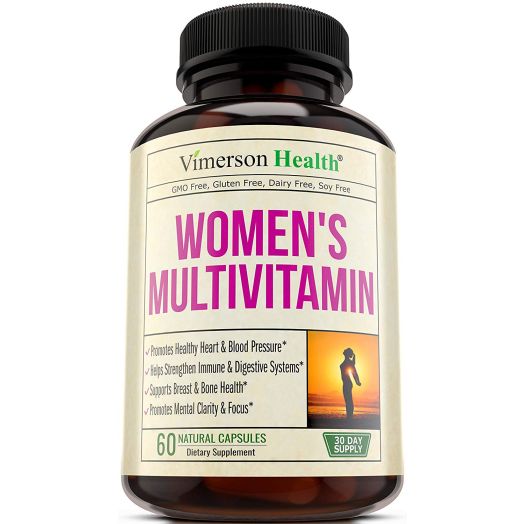 Women's Daily Multivitamin/Multimineral Supplement - Rich In Vitamins and Minerals. Green Tea, Magnesium, Biotin, Zinc, Calcium. Antioxidant For Women. Heart and Breast Health. Gluten Free Multivitamins