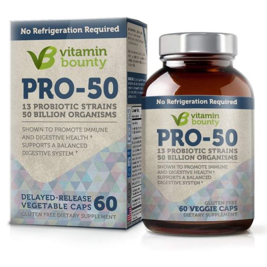 Vitamin Bounty - Pro 50 Probiotic - 13 Probiotic Strains, 50 Billion Organisms Per Serving