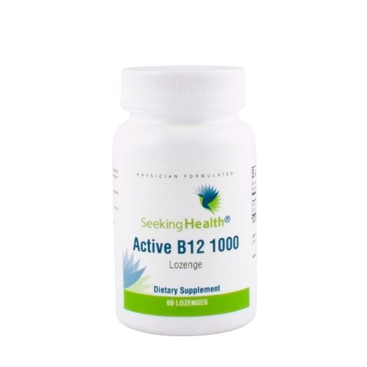 Active B12 1000 | 60 Lozenges | 1000 mcg B12 as Adenosylcobalamin and Methylcobalamin | Seeking Health