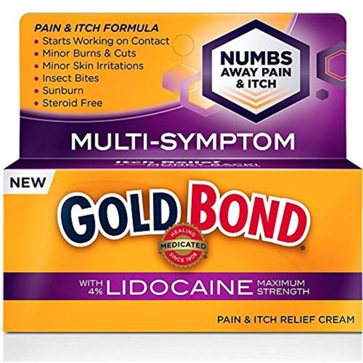 Gold Bond Pain and Itch Formula W/4% Lidocaine 1.75 oz (3 Pack)