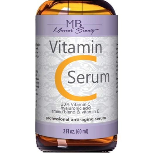 DOUBLE SIZED (2 oz) PURE VITAMIN C SERUM FOR FACE 20% With Hyaluronic Acid - Anti Wrinkle, Anti Aging, Dark Circles, Age Spots, Vitamin C, Pore Cleanser, Acne Scars, Organic Vegan Ingredients
