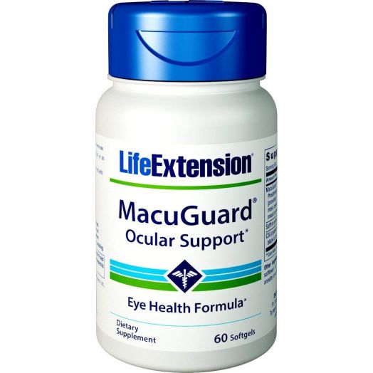 Life Extension MacuGuard Ocular Support with Saffron 60 softgels