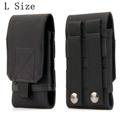 Universal Tactical MOLLE Holster Army Mobile Phone Belt Pouch EDC Security Pack Carry Accessory Kit Pouch Loops Waist Bag Case Compatible iPhone X XS XR 7 8 6s Plus Samsung Galaxy S9 S8 Plus S7 Edge
