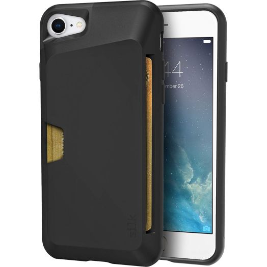 Silk iPhone 7/8 Wallet Case - VAULT Protective Credit Card Grip Cover - "Wallet Slayer Vol.1" - Black Onyx
