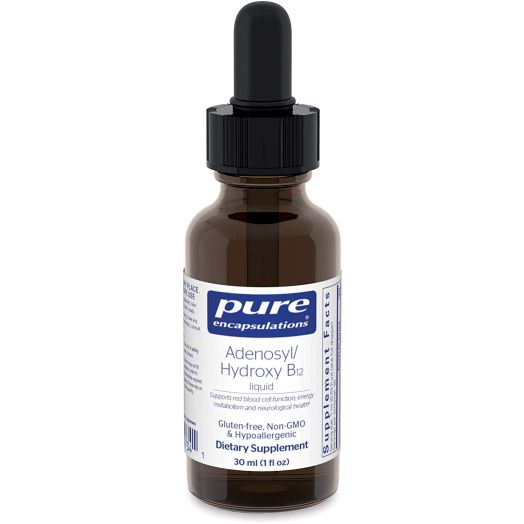Pure Encapsulations - Adenosyl/Hydroxy B12 Liquid - Vitamin B12 to Promote Nerve and Mitochondrial Health - 30 ml (1 fl oz) | Pure Encapsulations
