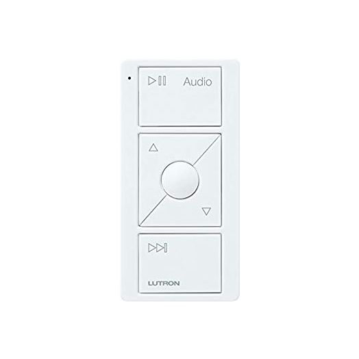 Lutron Caseta Wireless Pico Remote for Audio, Works with Sonos, PJ2-3BRL-GWH-A02, White | Lutron