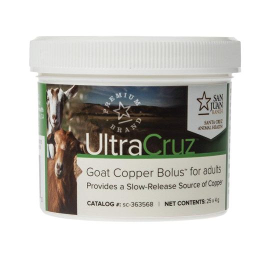 UltraCruz Goat Copper Bolus for adults, 25 count x 4 grams