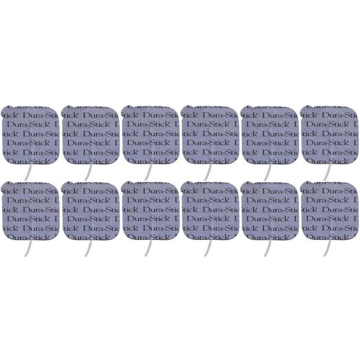 Dura-Stick Plus TM82480 2" x 2" Electrodes, 12 Electrodes Foam Pads (Pack of 12)