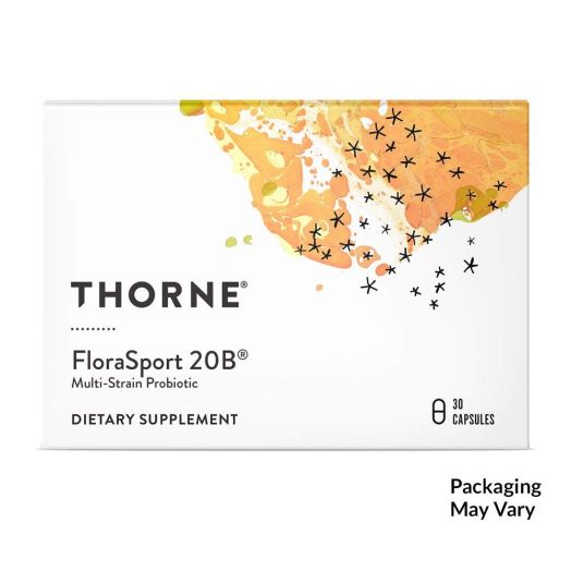 Thorne Research - FloraSport 20B Probiotic Supplement - 20 Billion Active Cultures per Capsule - NSF Certified for Sport - 30 Capsules
