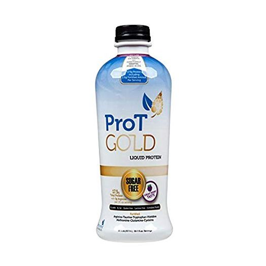 ProT GOLD - Berry Sugar Free Liquid Protein Shot - 30 1oz Anti Aging Liquid Collagen Protein Shots. A Clinically Proven Nano Hydrolyzed Protein used in over 3000 Medical Facilities. Not a Protein GEL