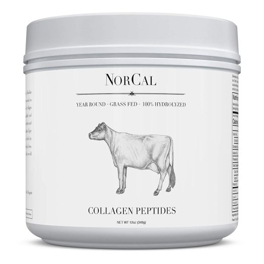 Norcal Organics Grass-Fed Collagen Peptide Hydrolysate Powder, 12oz | 20g Protein | Hydrolyzed Keto Supplements Protein Production for Strong Healthy Bones, Joints, Cartilage and Tendons