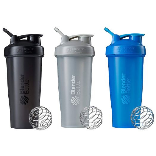 BlenderBottle Classic Loop Top Shaker Bottle 3-Pack, 28 oz, Colors may vary