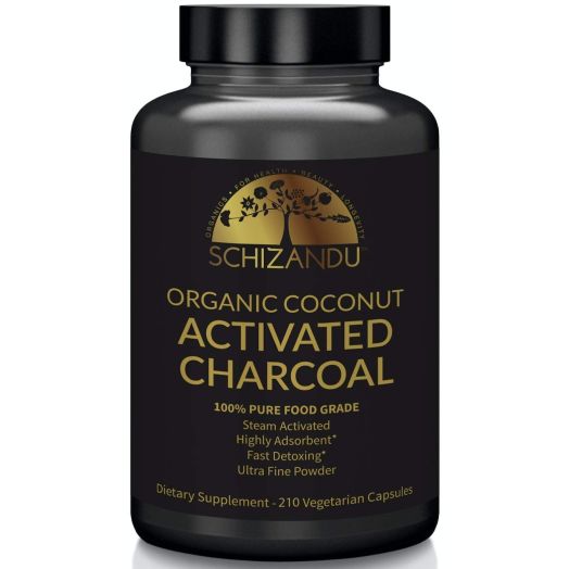 Organic Activated Charcoal Capsules, 210 Pills, Food Grade Detox, Non GMO Veggie Tablets, Active Coconut Charcoal, for Teeth Whitening, Bloating, Digestive System,to Prevent Hangover,Vegan, eBook