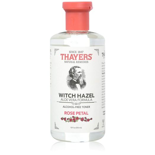 Thayers Alcohol-free Rose Petal Soothing Witch Hazel for Face and Skin with Aloe Vera, 12 oz (Pack of 3)