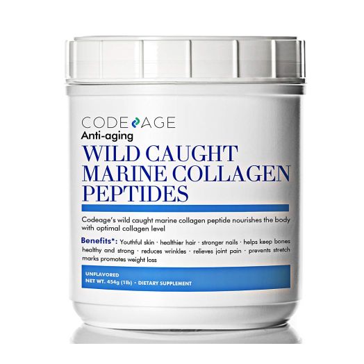 Premium Anti-Aging Marine Collagen Powder 15.87oz - 100% Wild-Caught Hydrolyzed Fish Collagen Peptides - Type 1 and 3 Collagen Protein Supplement - Paleo Friendly, Non-GMO, Gluten Free