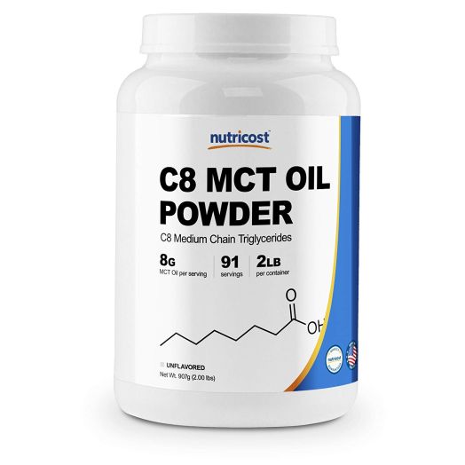 Nutricost C8 MCT Oil Powder 2LBS (32oz) - 95% C8 MCT Oil Powder