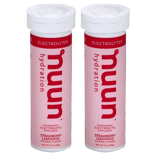 Nuun Hydration: Strawberry Lemonade Electrolyte Drink Tablets (2 Tubes of 10 Tabs)