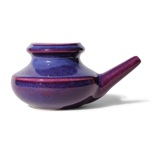 Baraka Ceramic Neti Pot - Handcrafted in USA (Purple)
