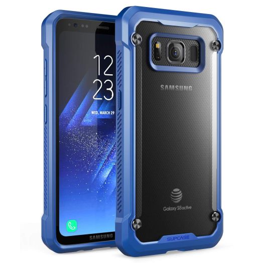 Samsung Galaxy S8 Active Case, SUPCASE Unicorn Beetle Series Premium Hybrid Protective Frost Clear Case for Samsung Galaxy S8 Active 2017 Release (Not Fit Regular Galaxy S8/S8 Plus) (Frost/Navy)