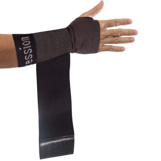 Copper Compression Recovery Wrist Sleeve with Adjustable Wrap for Extra Support. Guaranteed Highest Copper Wrist Brace. Carpal Tunnel, RSI, Sprains, Workout (1 Sleeve Medium - Fits Either Hand)